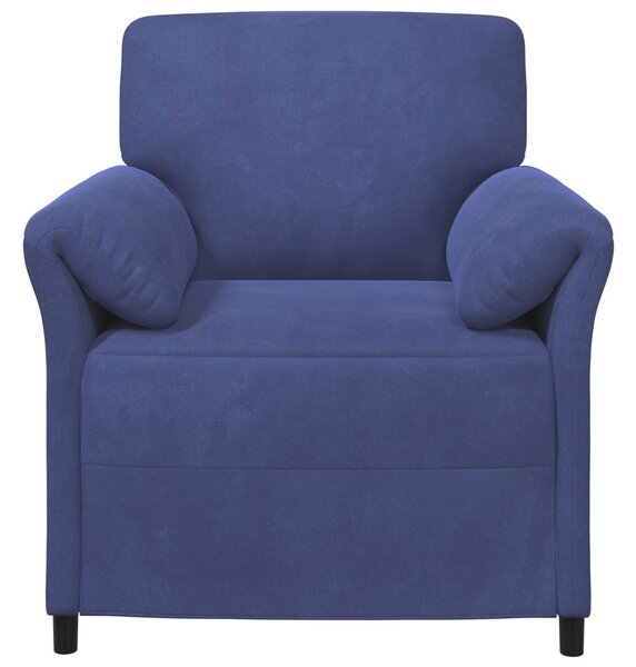 VidaXL 1 személyes kanapé Rendőrségi kék 88 x 83 x 95 cm Bársony