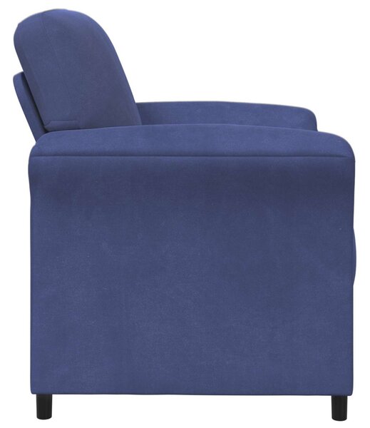 VidaXL 1 személyes kanapé Rendőrségi kék 88 x 83 x 95 cm Bársony