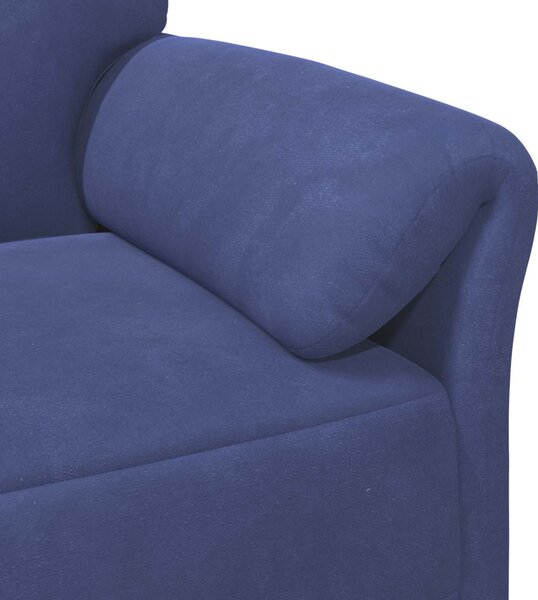 VidaXL Kétüléses Kanapé Rendőrségi kék 158 x 83 x 95 cm Bársony