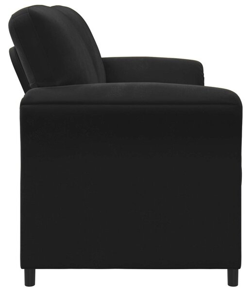 VidaXL 3-Fős kanapé Fekete 198 x 83 x 95 cm Bársony