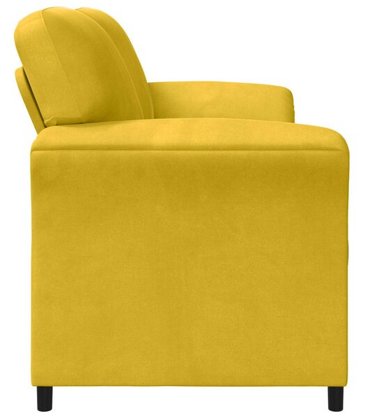 VidaXL Kétüléses Kanapé Sárga 158 x 83 x 95 cm Bársony