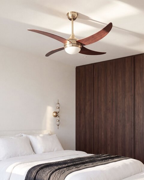 Mennyezeti ventilátor világítással CHACANA Távirányítóval LED Bronz