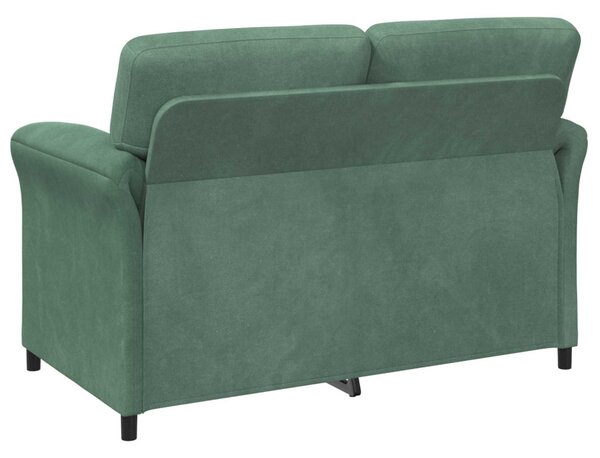 VidaXL Kétüléses Kanapé Tengeri Zöld 138 x 83 x 95 cm Bársony
