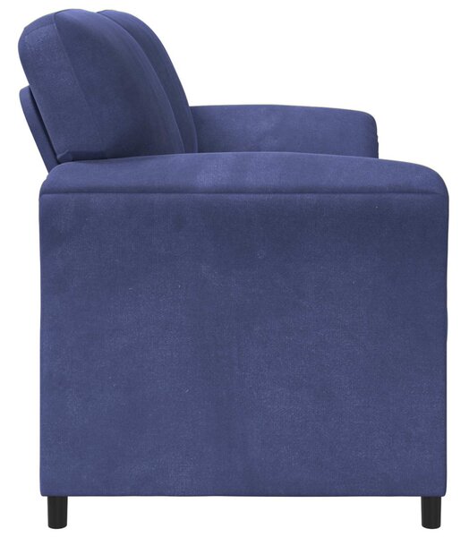 VidaXL Kétüléses Kanapé Rendőrségi kék 158 x 83 x 95 cm Bársony
