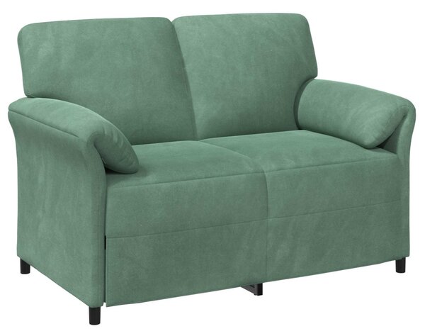 VidaXL Kétüléses Kanapé Tengeri Zöld 138 x 83 x 95 cm Bársony