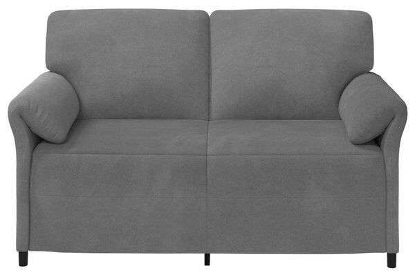 VidaXL Kétüléses Kanapé Sötétszürke 158 x 83 x 95 cm Bársony