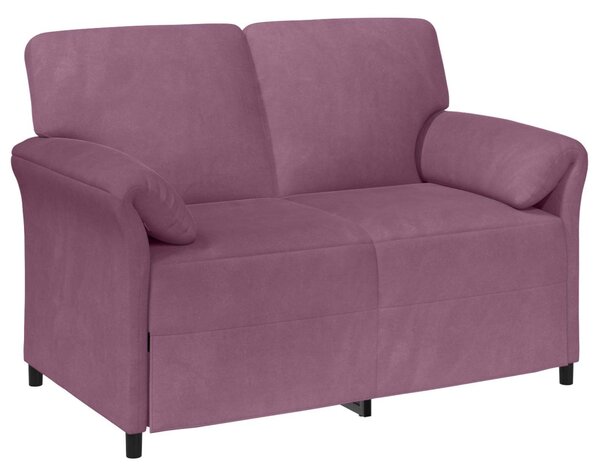 VidaXL Kétüléses Kanapé Lila 138 x 83 x 95 cm Bársony