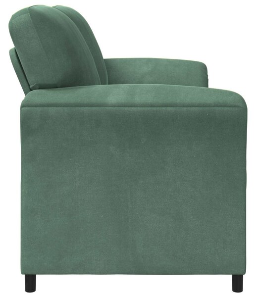 VidaXL Kétüléses Kanapé Tengeri Zöld 158 x 83 x 95 cm Bársony