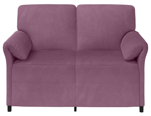 VidaXL Kétüléses Kanapé Lila 138 x 83 x 95 cm Bársony