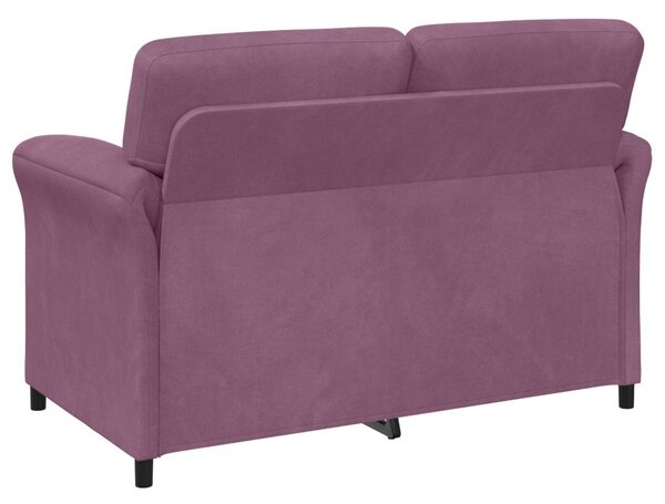 VidaXL Kétüléses Kanapé Lila 138 x 83 x 95 cm Bársony