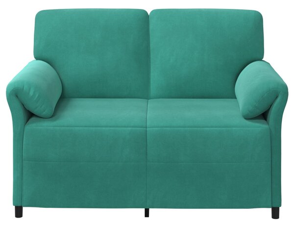 VidaXL Kétüléses Kanapé Türkiz 138 x 83 x 95 cm Bársony