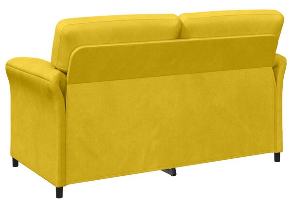 VidaXL Kétüléses Kanapé Sárga 158 x 83 x 95 cm Bársony