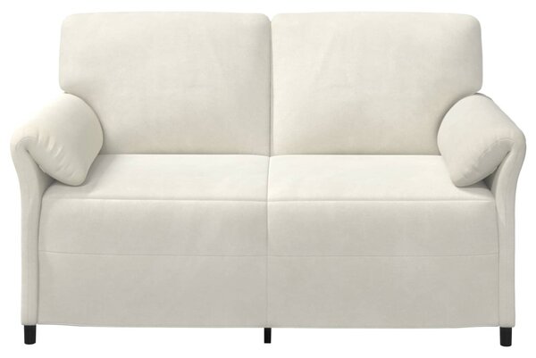 VidaXL Kétüléses Kanapé Krémszínű 158 x 83 x 95 cm Bársony