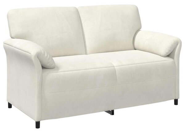 VidaXL Kétüléses Kanapé Krémszínű 158 x 83 x 95 cm Bársony