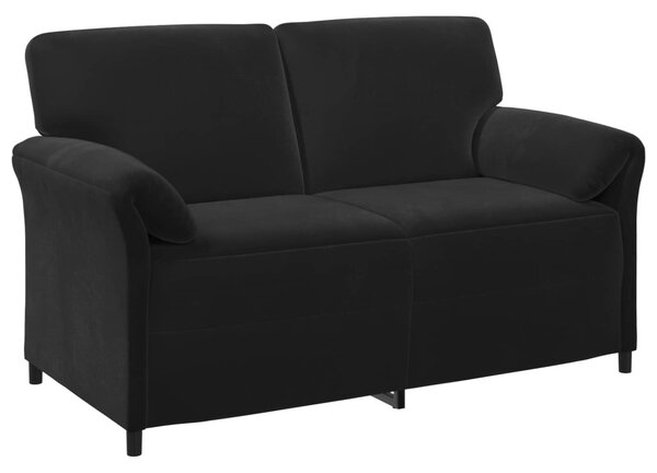 Kétüléses Kanapé Fekete 158 x 83 x 95 cm Bársony