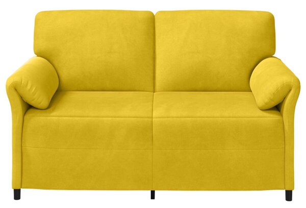 VidaXL Kétüléses Kanapé Sárga 158 x 83 x 95 cm Bársony