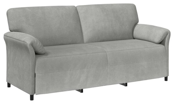 VidaXL 3-Fős kanapé Világosszürke 198 x 83 x 95 cm Bársony