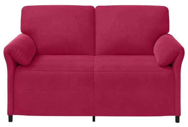 VidaXL Kétüléses Kanapé Bordó 158 x 83 x 95 cm Bársony