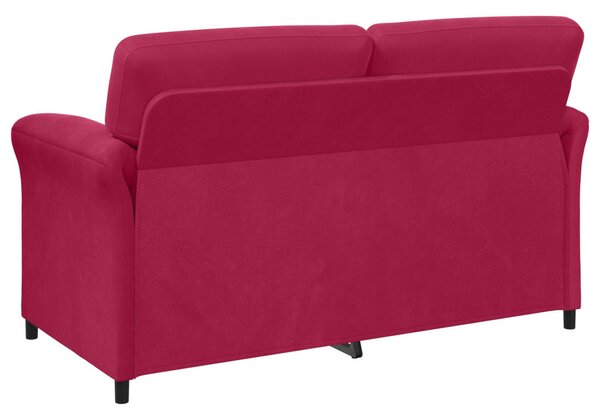 VidaXL Kétüléses Kanapé Bordó 158 x 83 x 95 cm Bársony