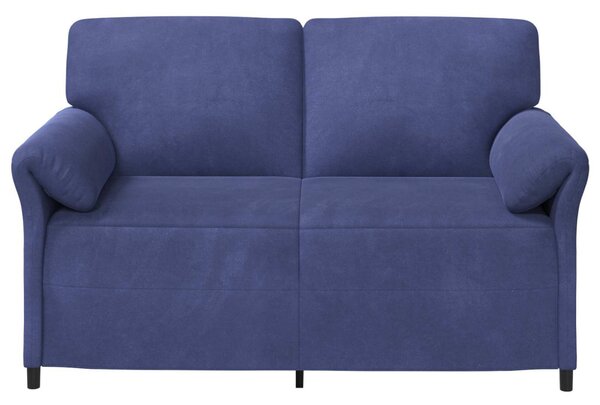 VidaXL Kétüléses Kanapé Rendőrségi kék 158 x 83 x 95 cm Bársony