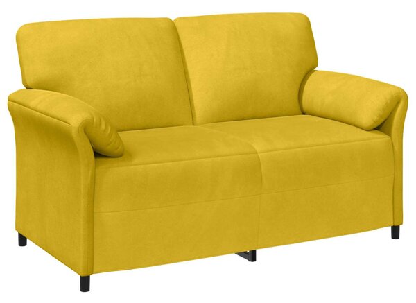 VidaXL Kétüléses Kanapé Sárga 158 x 83 x 95 cm Bársony