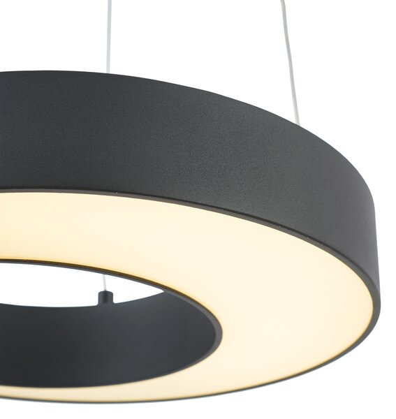 Modern fekete függőlámpa 35 cm 3 lépésben dimmelhető - Organici