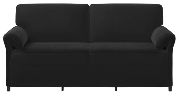 VidaXL 3-Fős kanapé Fekete 198 x 83 x 95 cm Bársony