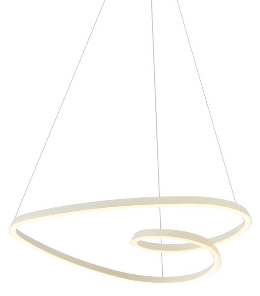 Skandináv függőlámpa bézs 72cm LED-del, 3 fokozatban dimmelhető - Circuit