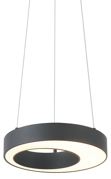 Modern fekete függőlámpa 35 cm 3 lépésben dimmelhető - Organici