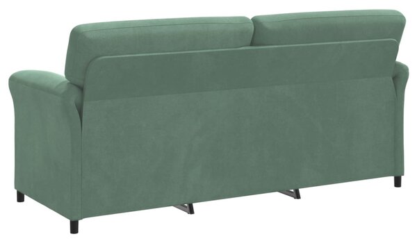 VidaXL 3-Fős kanapé Tengeri Zöld 198 x 83 x 95 cm Bársony