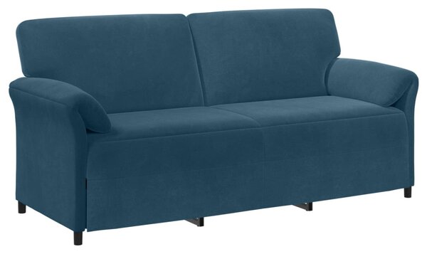 VidaXL 3-Fős kanapé Kék 198 x 83 x 95 cm Bársony
