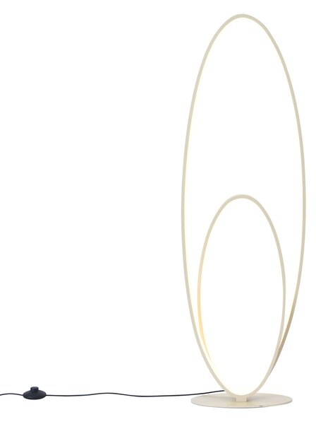 Design állólámpa bézs színben, LED-del, 3 lépésben dimmelhető - Boomerang