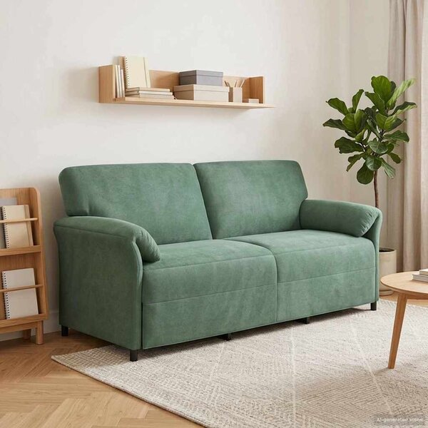 VidaXL 3-Fős kanapé Tengeri Zöld 198 x 83 x 95 cm Bársony
