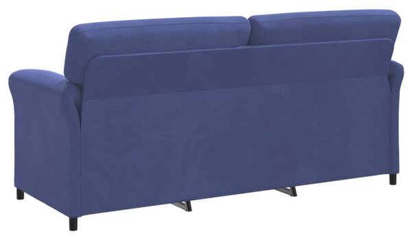 VidaXL 3-Fős kanapé Rendőrségi kék 198 x 83 x 95 cm Bársony