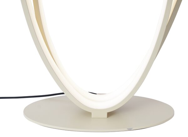 Design állólámpa bézs színben, LED-del, 3 lépésben dimmelhető - Boomerang