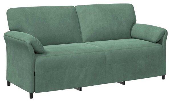 VidaXL 3-Fős kanapé Tengeri Zöld 198 x 83 x 95 cm Bársony