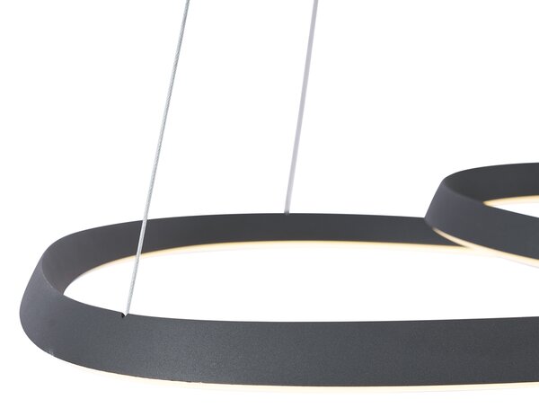 Skandináv függőlámpa fekete 72 cm LED-del, 3 fokozatban dimmelhető - Circuit