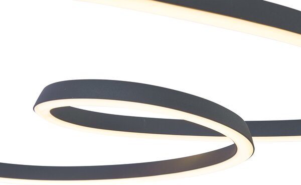 Skandináv függőlámpa fekete 72 cm LED-del, 3 fokozatban dimmelhető - Circuit