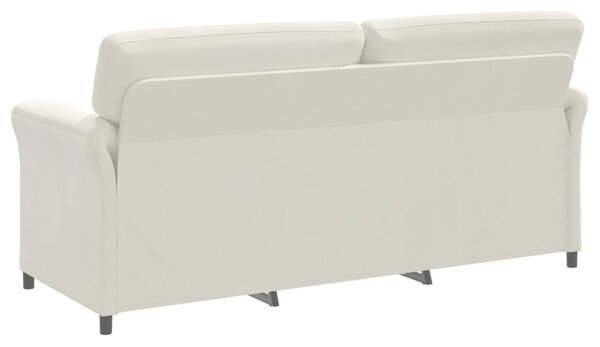 VidaXL 3-Fős kanapé Krémszínű 198 x 83 x 95 cm Bársony