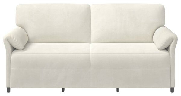 VidaXL 3-Fős kanapé Krémszínű 198 x 83 x 95 cm Bársony