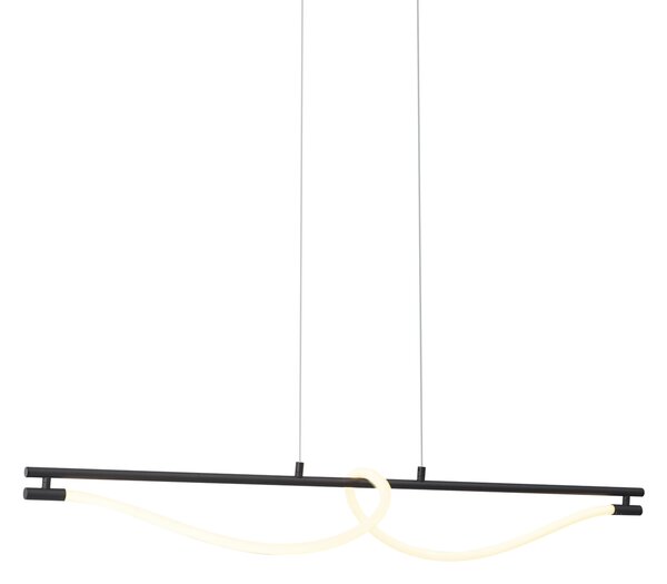 Modern fekete függőlámpa LED-del, 3 fokozatban szabályozható - Twirl
