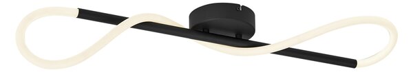 Modern mennyezeti lámpa fekete, LED-del, 3 lépésben dimmelhető - Keri