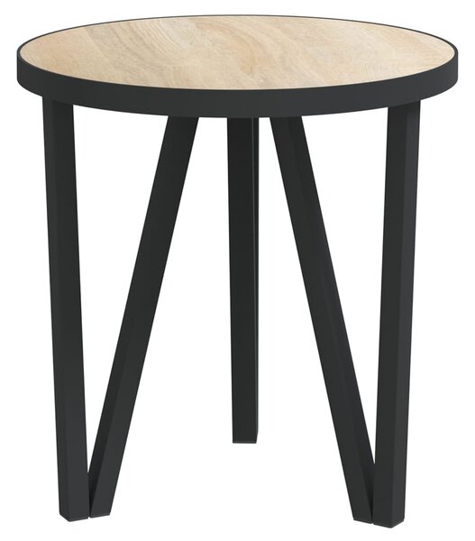 Sonoma-tölgyszínű MDF dohányzóasztal Ø35 cm