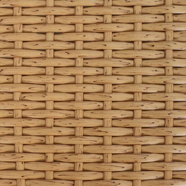 Kerti Asztal Természetes 100 x 55 x 37 cm PE Rattan és Üveg
