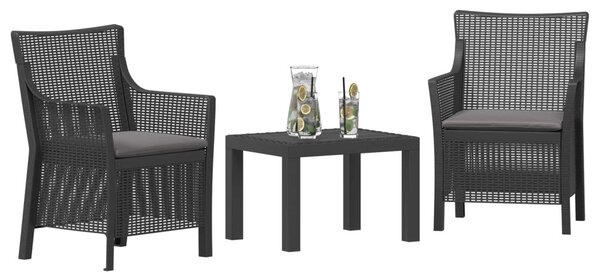 Hálószoba szett párnával 3 pcs Antracitszürke PP