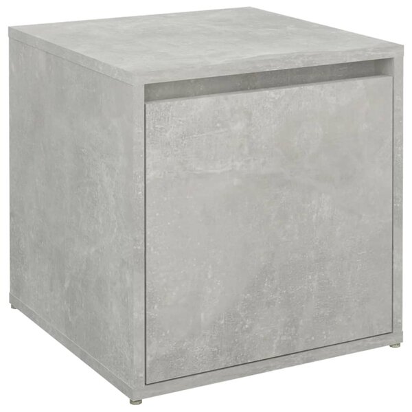 Betonszürke szerelt fa tárolódoboz 40,5 x 40 x 40 cm