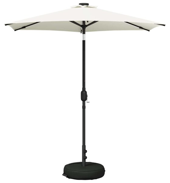 VidaXL Kerti napernyő LED világítással és talppal 230 x 230 cm