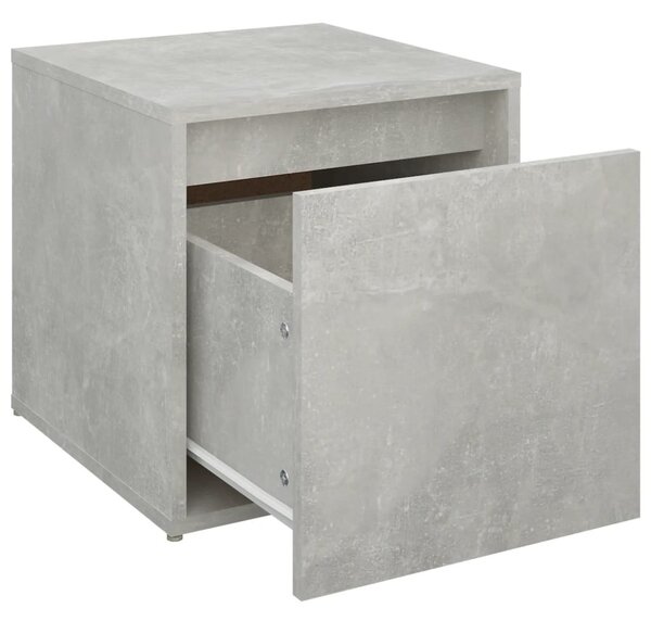 Betonszürke szerelt fa tárolódoboz 40,5 x 40 x 40 cm