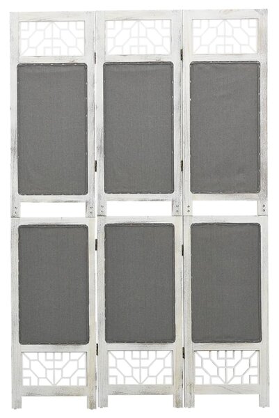 Szürke 3 paneles szövetparaván 105 x 165 cm