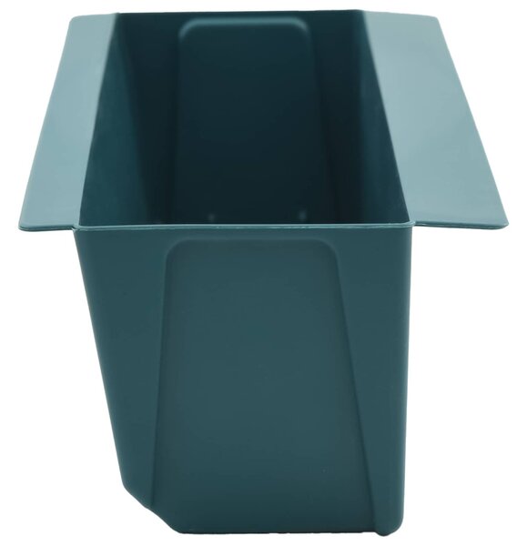 Virágboxok euro raklapokhoz 12 pcs Zöld 36 x 13,5 x 9,5 cm